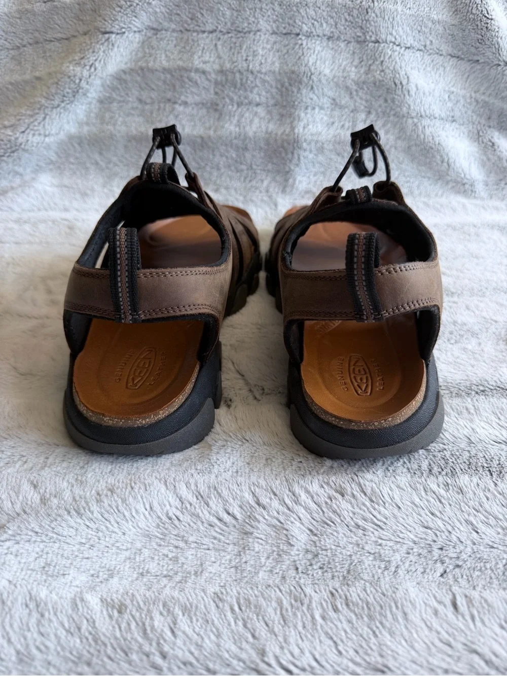 KEEN Men's Daytona II Waterproof Leather Sandals Bison Brown - NWOT
